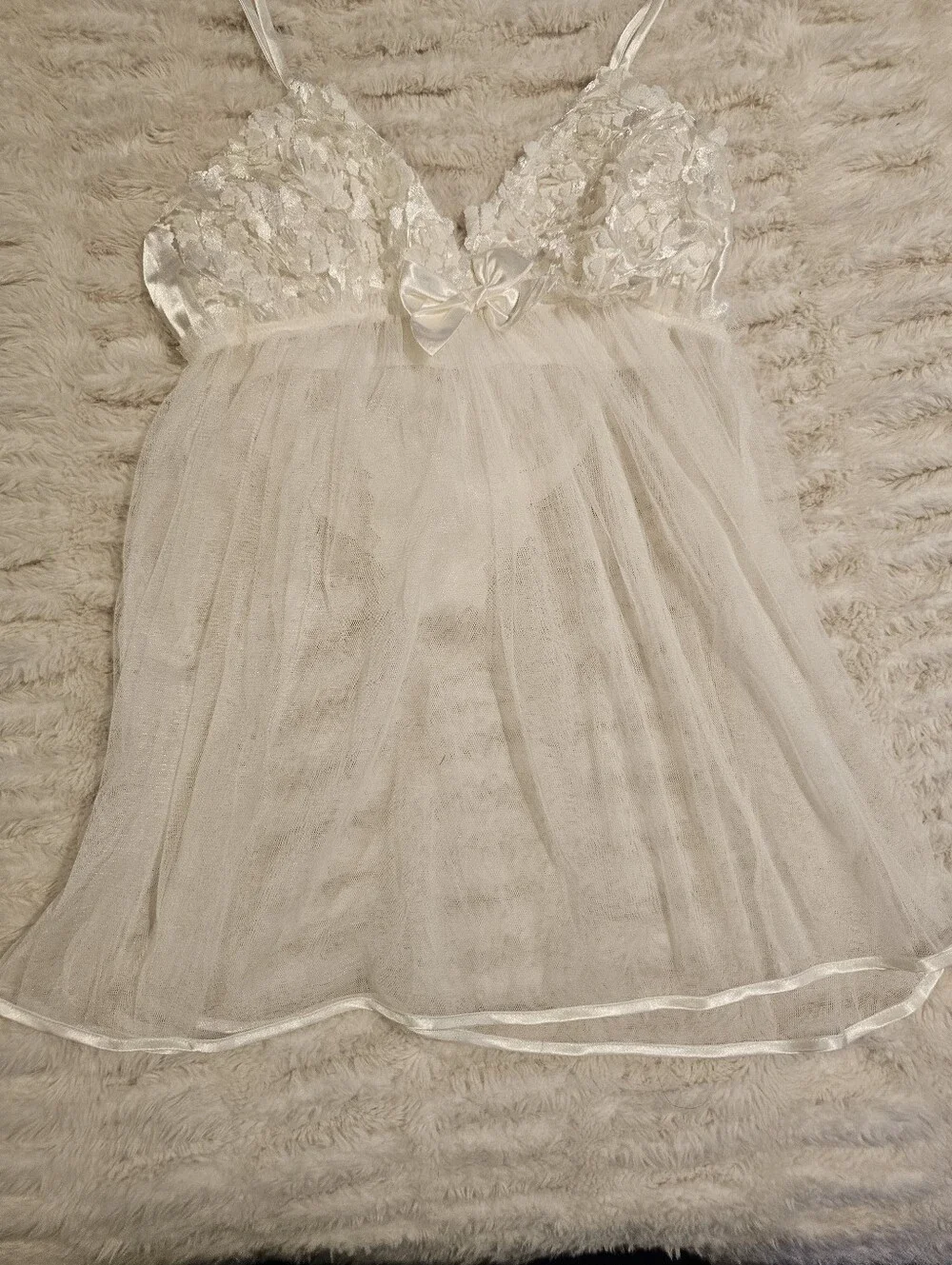 Flora Nikrooz sheer ivory